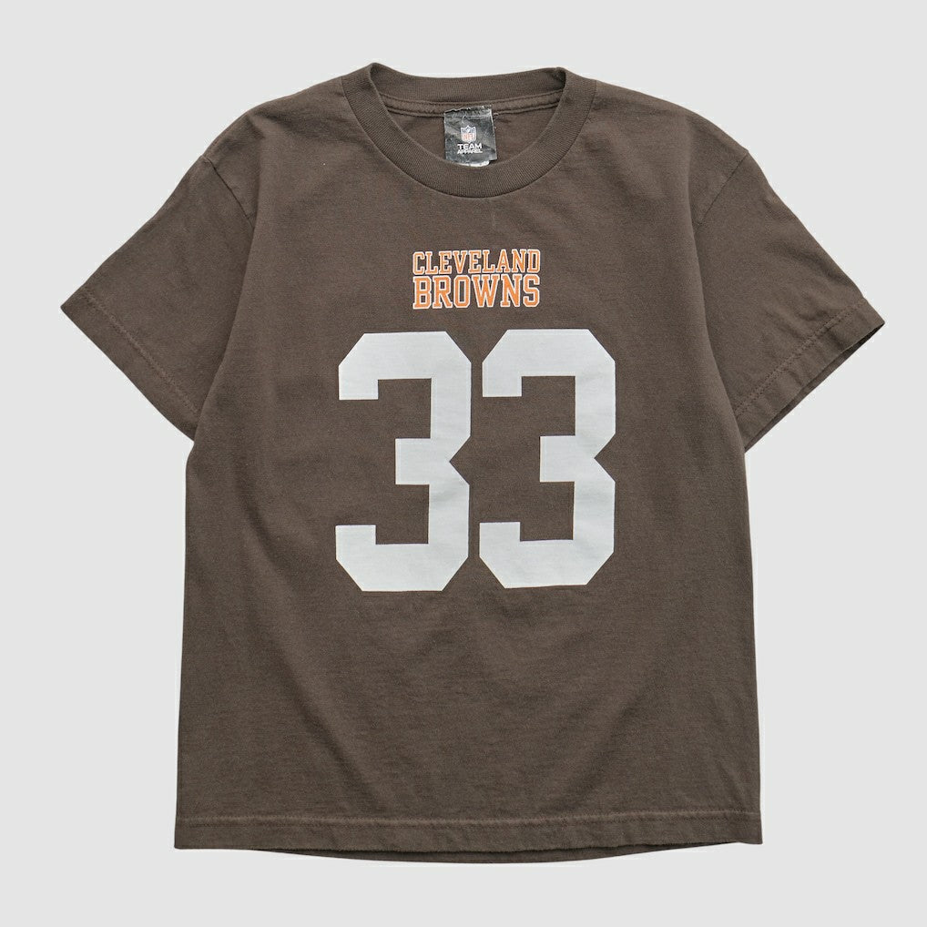 Cleveland Browns NFL 2010s T-shirt Brown Yth L Real Vintage