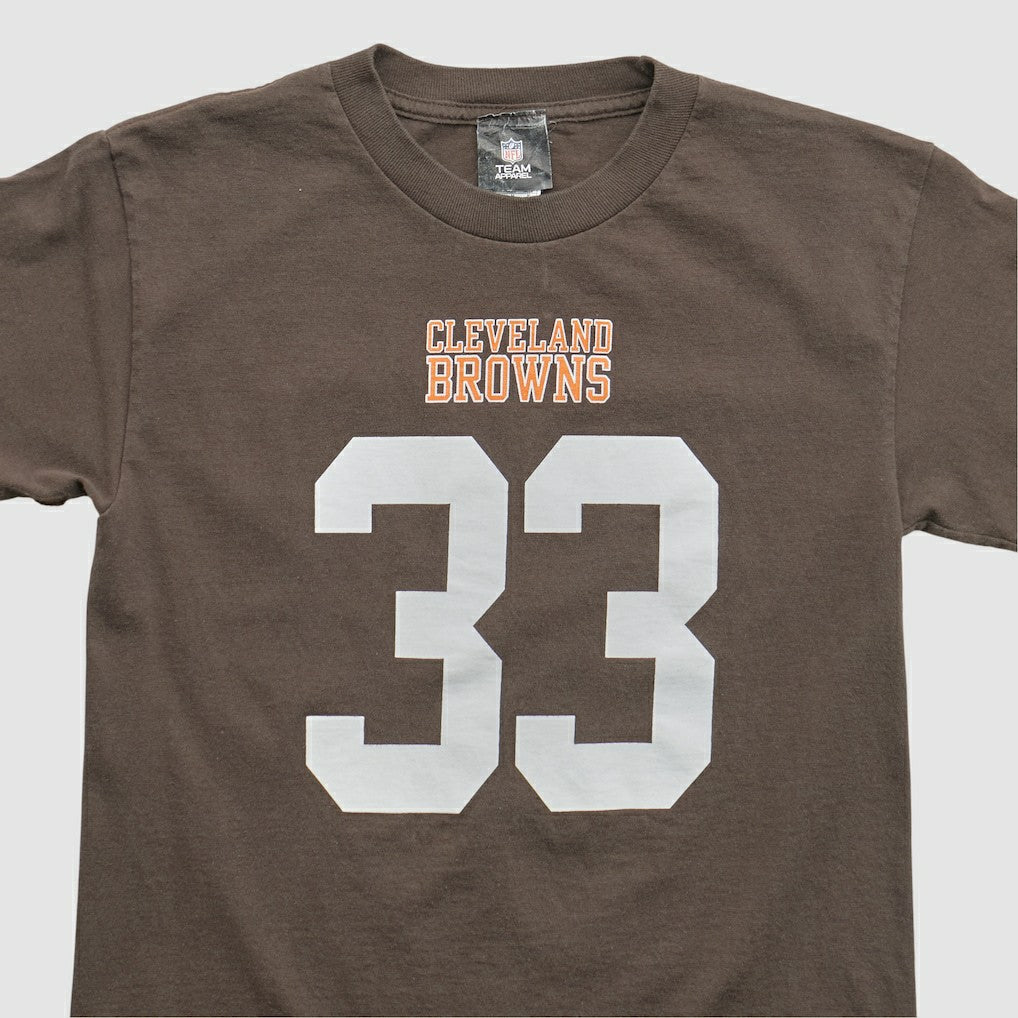 Cleveland Browns NFL 2010s T-shirt Brown Yth L Real Vintage