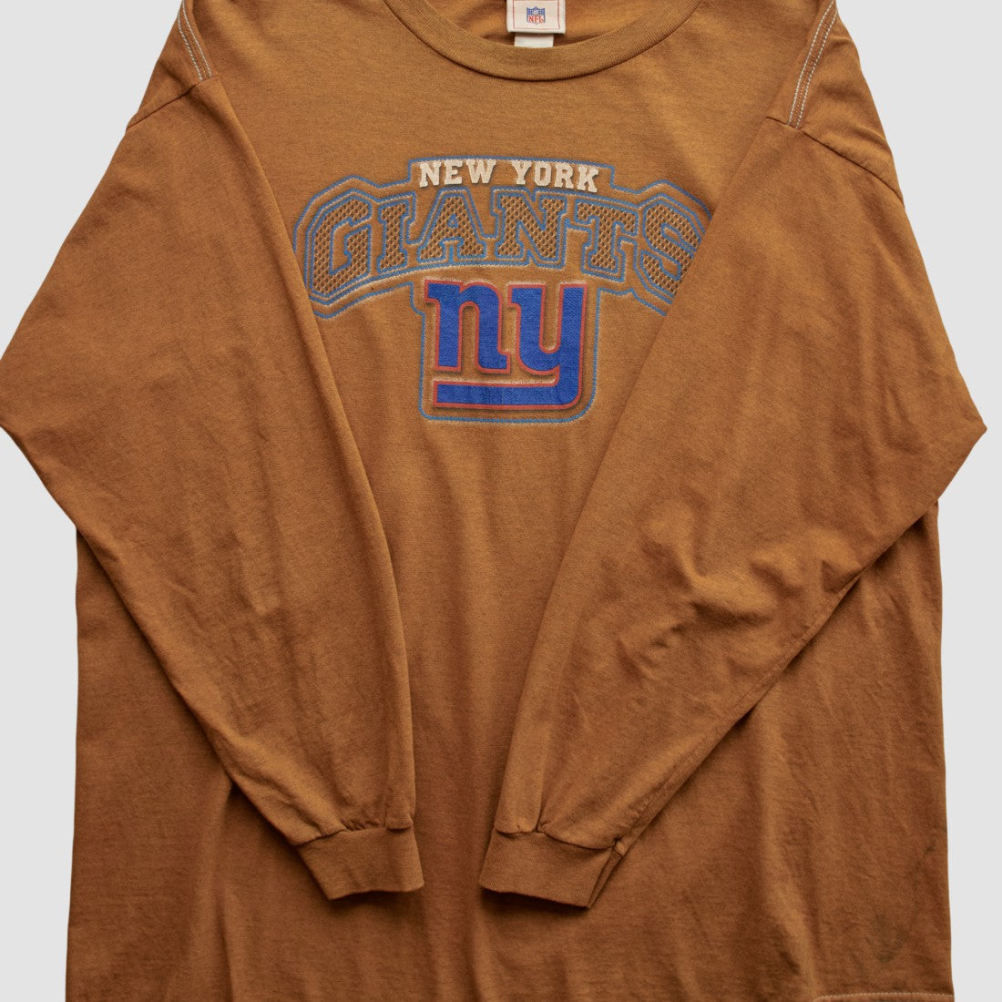 New York Giants NFL 2000s Long Sleeve T-shirt Clay Vintage