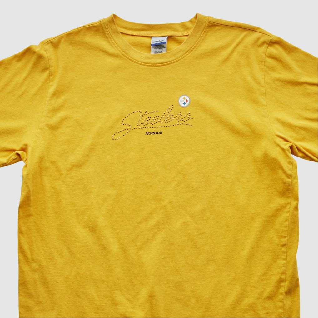 Pittsburgh Steelers Reebok 2000s T-shirt Yellow Vintage