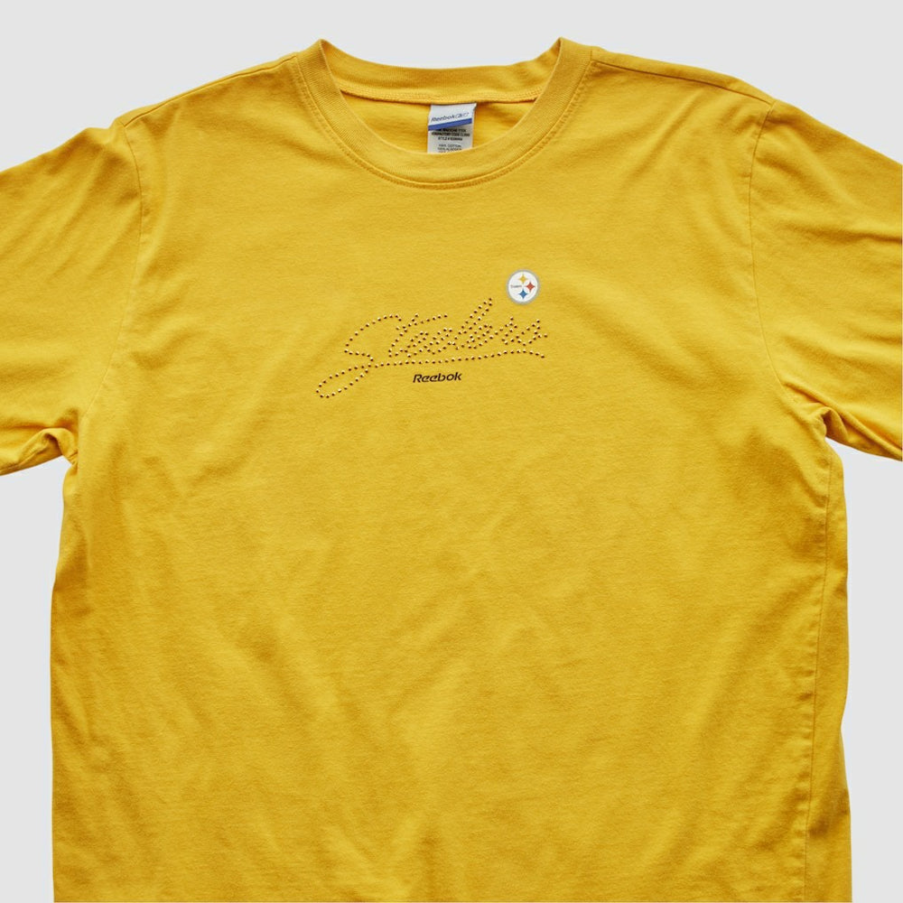 Pittsburgh Steelers Reebok 2000s T-shirt Yellow Vintage
