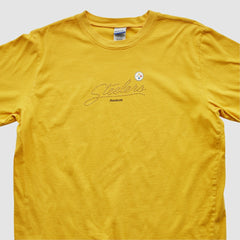 Pittsburgh Steelers Reebok 2000s T-shirt Yellow Vintage