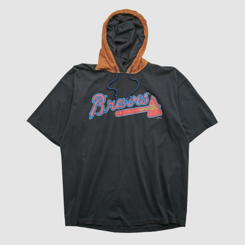 Atlanta Braves Salem Sportswear 1994 Hooded T-shirt - Black - XL by Fanatics Real Vintage T-shirts