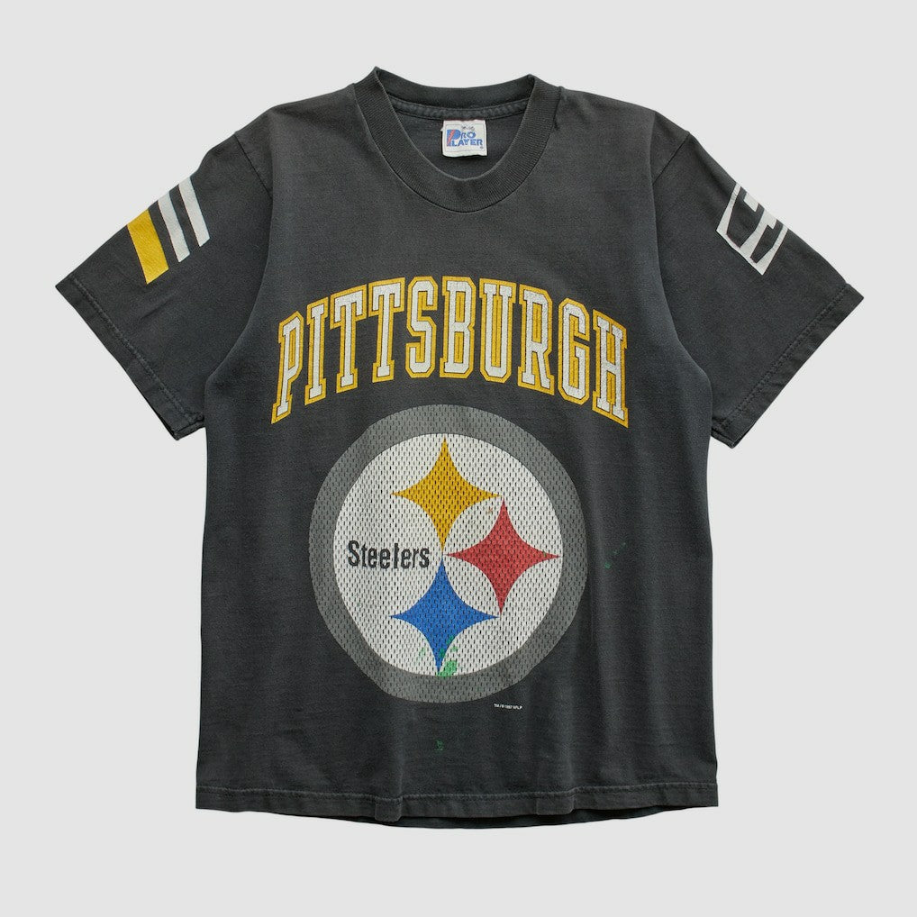 Pittsburgh Steelers Pro Player 90s T-shirt Black Vintage