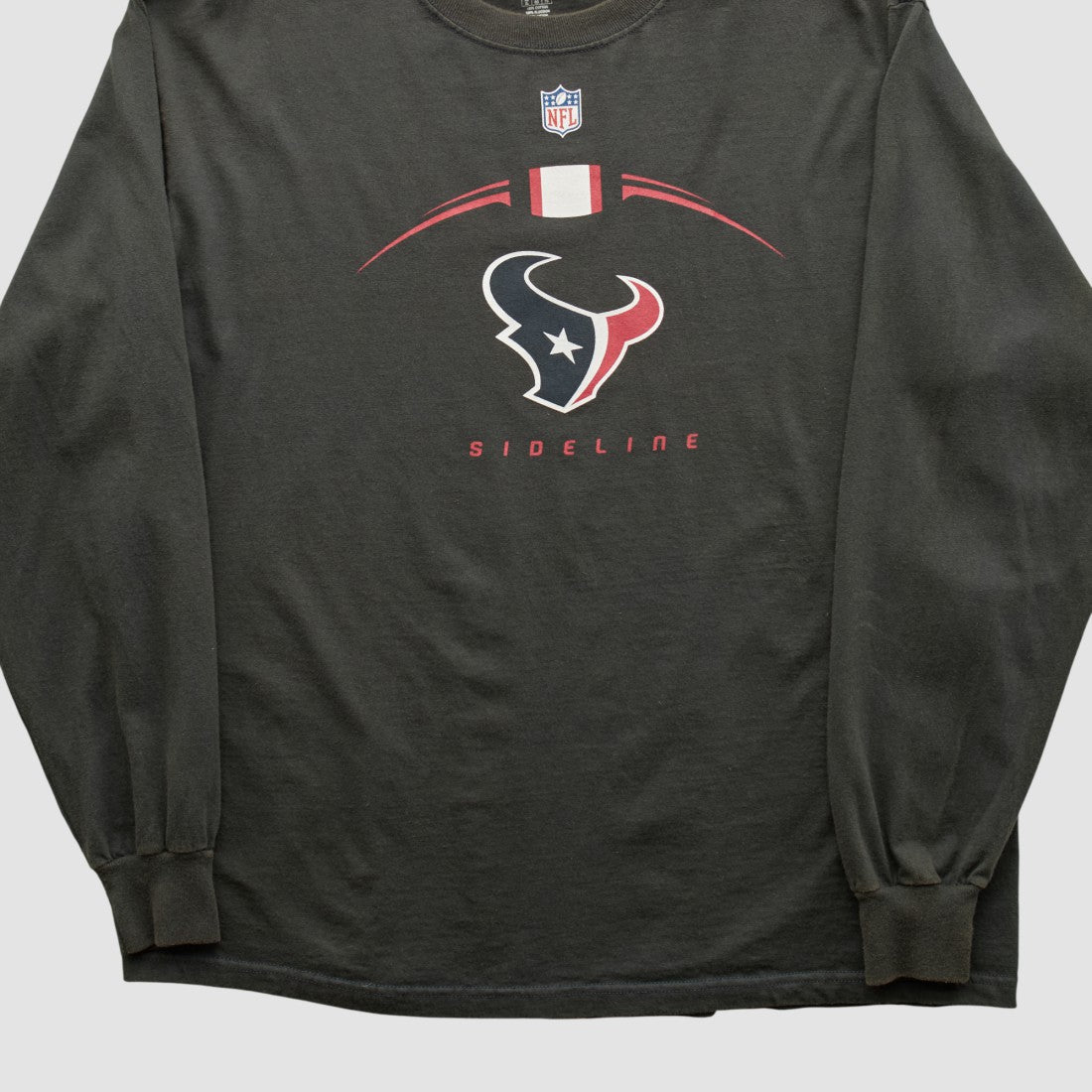 Houston Texans Reebok 2000s Long Sleeve T-shirt Black Vintage