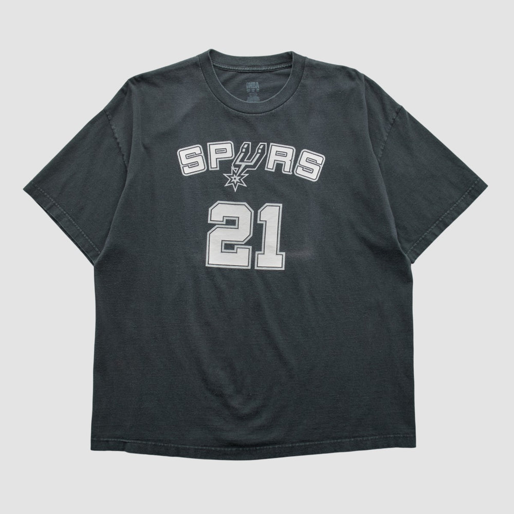 San Antonio Spurs NBA 2000s T-shirt Black Vintage