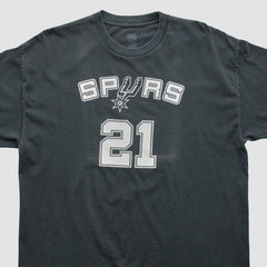 San Antonio Spurs NBA 2000s T-shirt Black Vintage