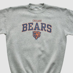 Chicago Bears Gildan 1999 Pullover Sweatshirt Heather Gray Yth L Real Vintage