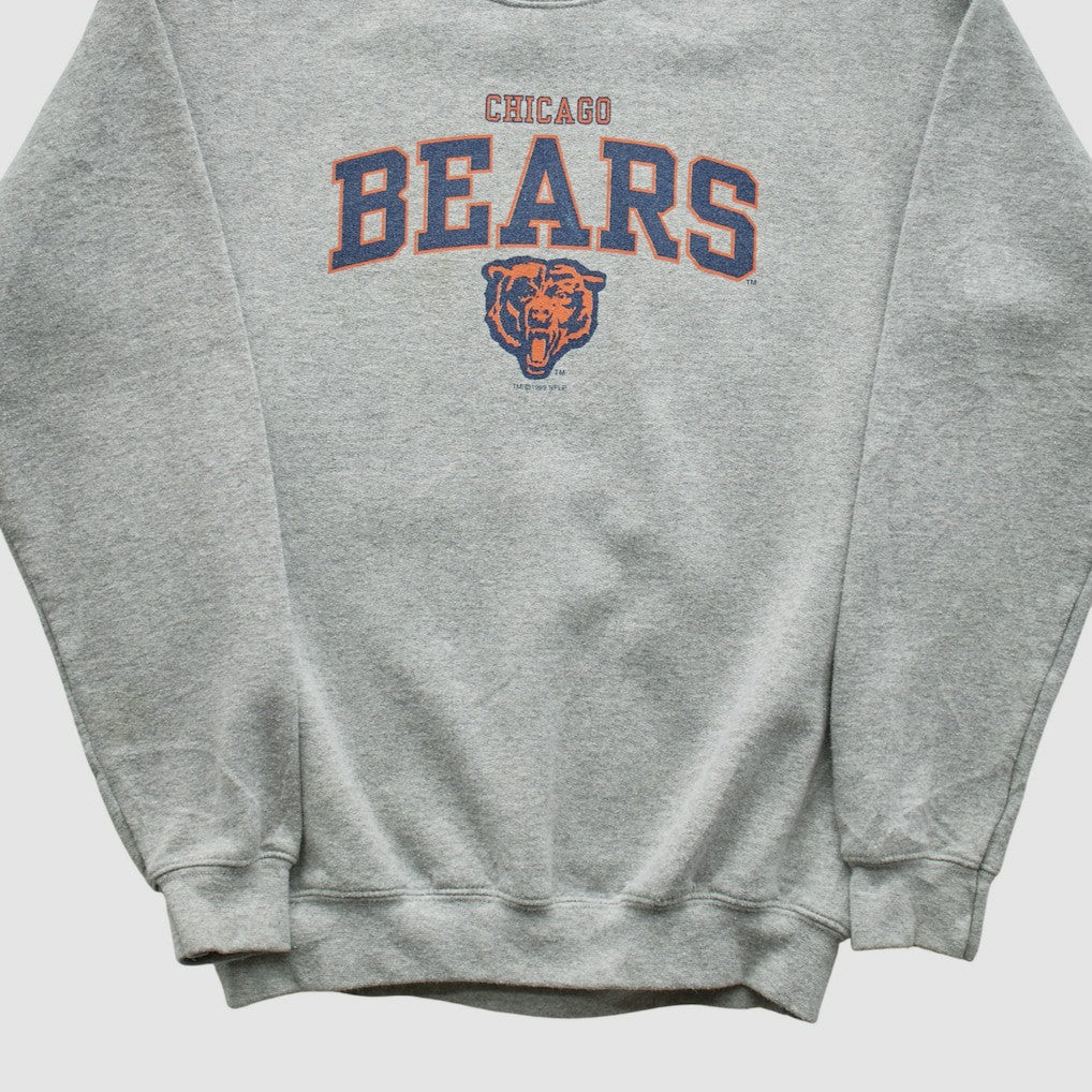 Chicago Bears Gildan 1999 Pullover Sweatshirt Heather Gray Yth L Real Vintage