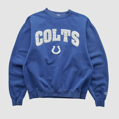 Indianapolis Colts Champion 2000s Pullover Sweatshirt Blue Vintage