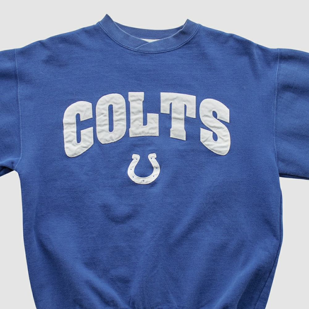 Indianapolis Colts Champion 2000s Pullover Sweatshirt Blue Vintage