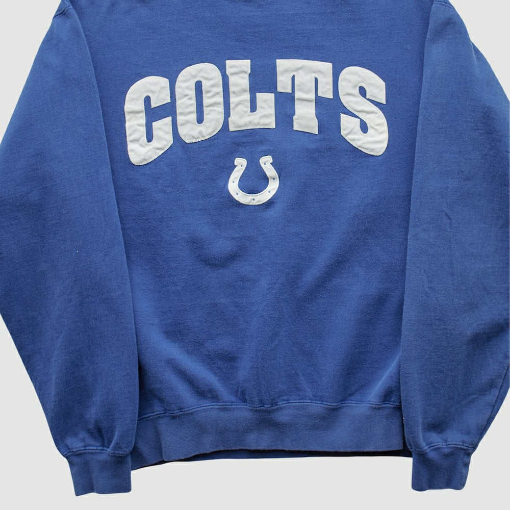 Indianapolis Colts Champion 2000s Pullover Sweatshirt Blue Vintage