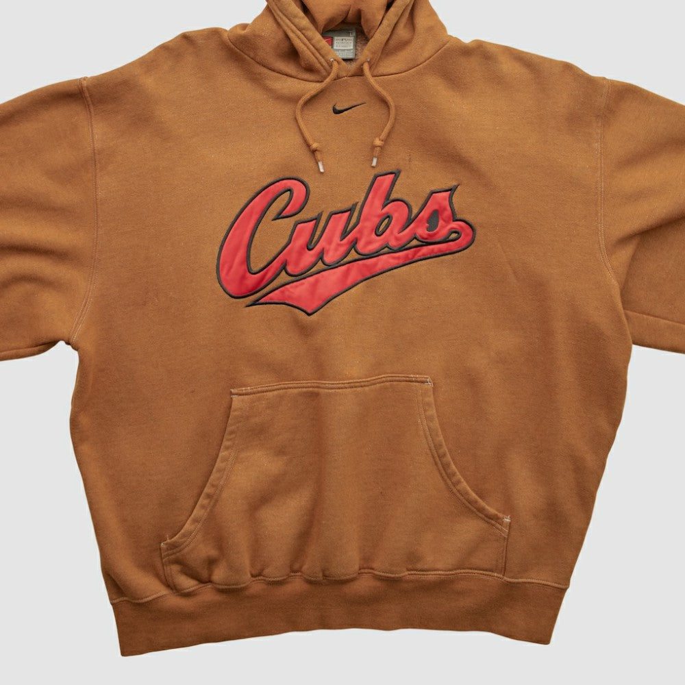 Chicago Cubs Nike 2000s Hooded Pullover Sweatshirt - Clay - L by Fanatics Real Vintage Pullover