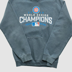 World Series Champions 2016 Hooded Pullover Sweatshirt - Dark Heather Gray - XS by Fanatics Real Vintage Pullover