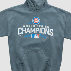 World Series Champions 2016 Hooded Pullover Sweatshirt - Dark Heather Gray - XS by Fanatics Real Vintage Pullover