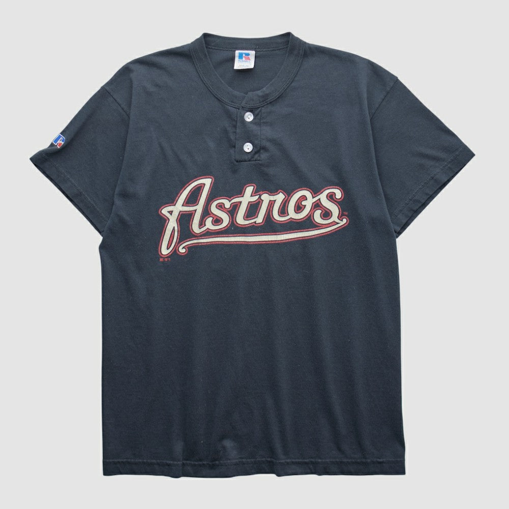 Houston Astros Russell 2000s T-shirt - Black - Yth XL by Fanatics Real Vintage T-shirts