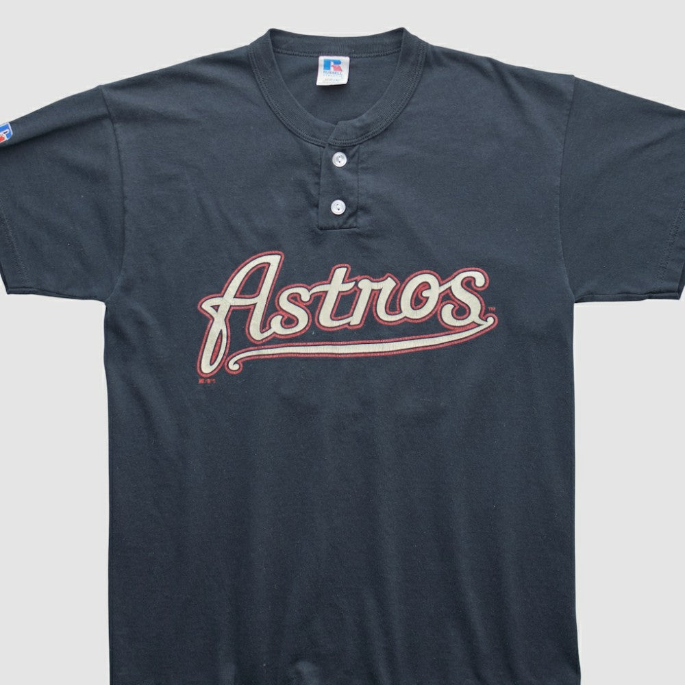 Houston Astros Russell 2000s T-shirt - Black - Yth XL by Fanatics Real Vintage T-shirts