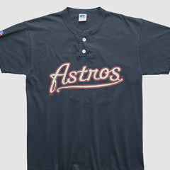 Houston Astros Russell 2000s T-shirt - Black - Yth XL by Fanatics Real Vintage T-shirts