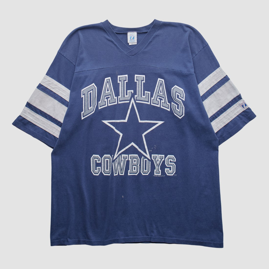 Dallas Cowboys Logo 7 90s T-shirt Navy Vintage