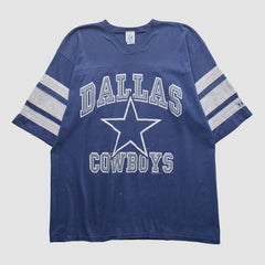 Dallas Cowboys Logo 7 90s T-shirt Navy Vintage