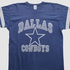 Dallas Cowboys Logo 7 90s T-shirt Navy Vintage