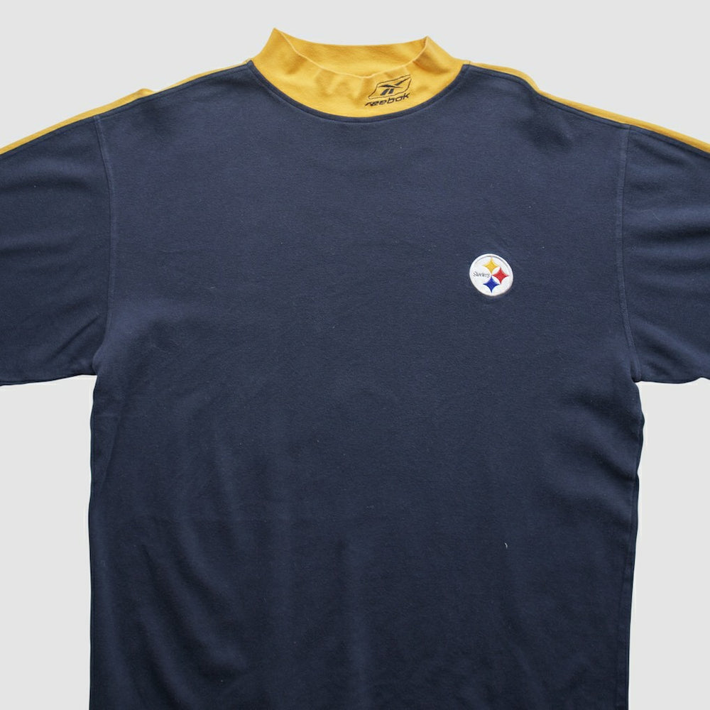 Pittsburgh Steelers Reebok 2000s Long Sleeve T-shirt Black Vintage