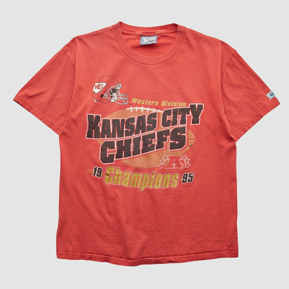 Kansas City Chiefs Lee 1995 T-shirt Red Vintage