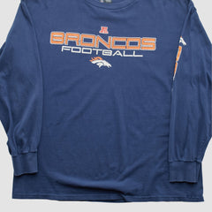 Denver Broncos NFL 2010s Long Sleeve T-shirt Navy Vintage