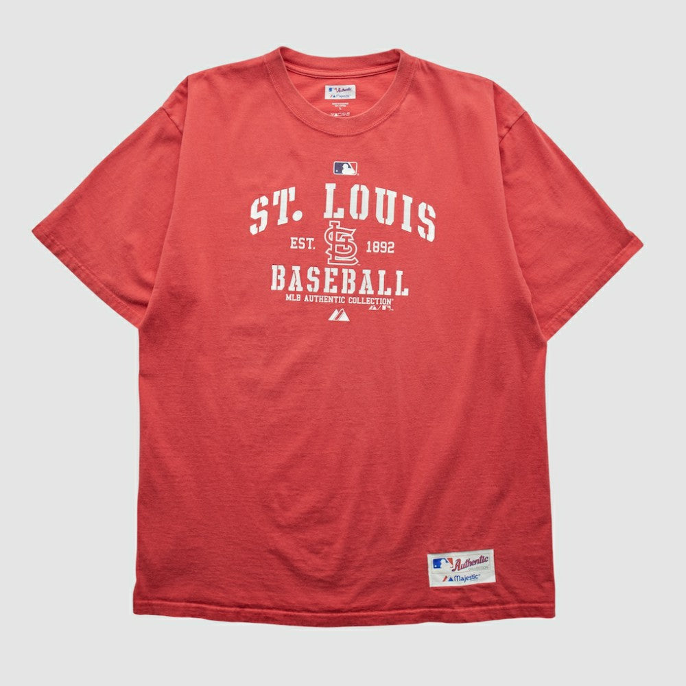 St. Louis Cardinals Majestic 2010 T-shirt - Red - L by Fanatics Real Vintage T-shirts