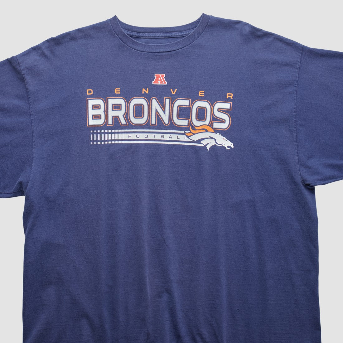 Denver Broncos NFL 2000s Long Sleeve T-shirt Navy Vintage