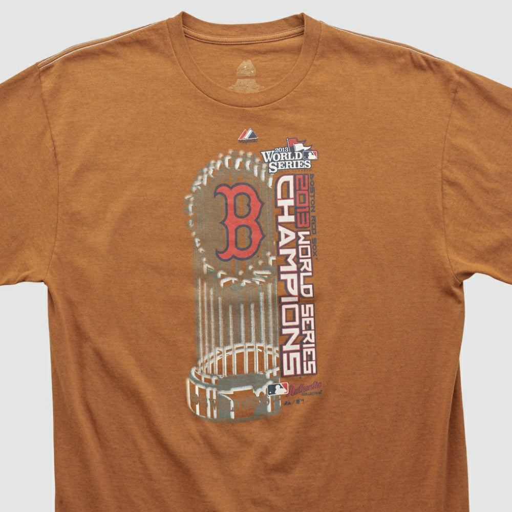 Boston Red Sox Majestic 2013 T-shirt - Clay - L by Fanatics Real Vintage T-shirts