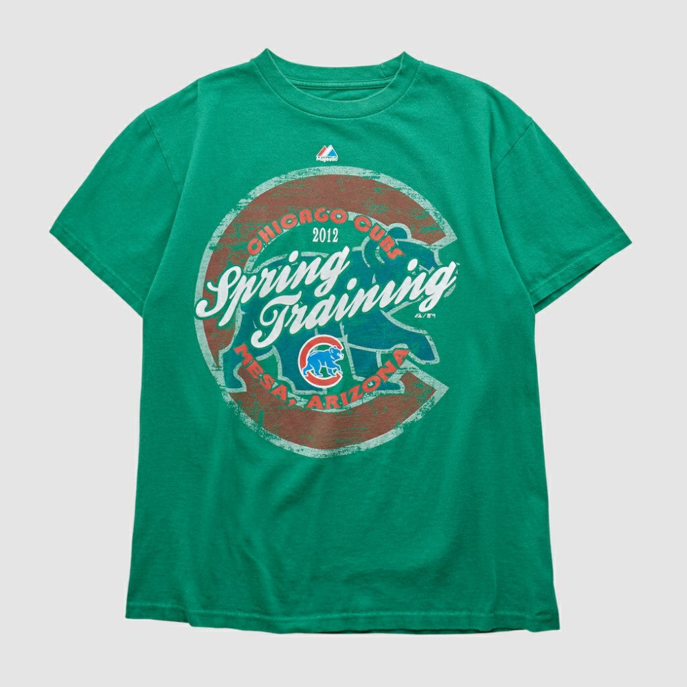 Chicago Cubs Majestic 2012 T-shirt - Green - S by Fanatics Real Vintage T-shirts