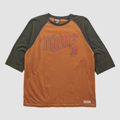 Minnesota Twins Stitches 2010s T-shirt - Clay - L by Fanatics Real Vintage T-shirts