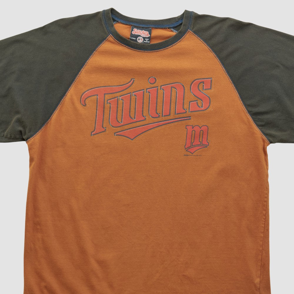 Minnesota Twins Stitches 2010s T-shirt - Clay - L by Fanatics Real Vintage T-shirts