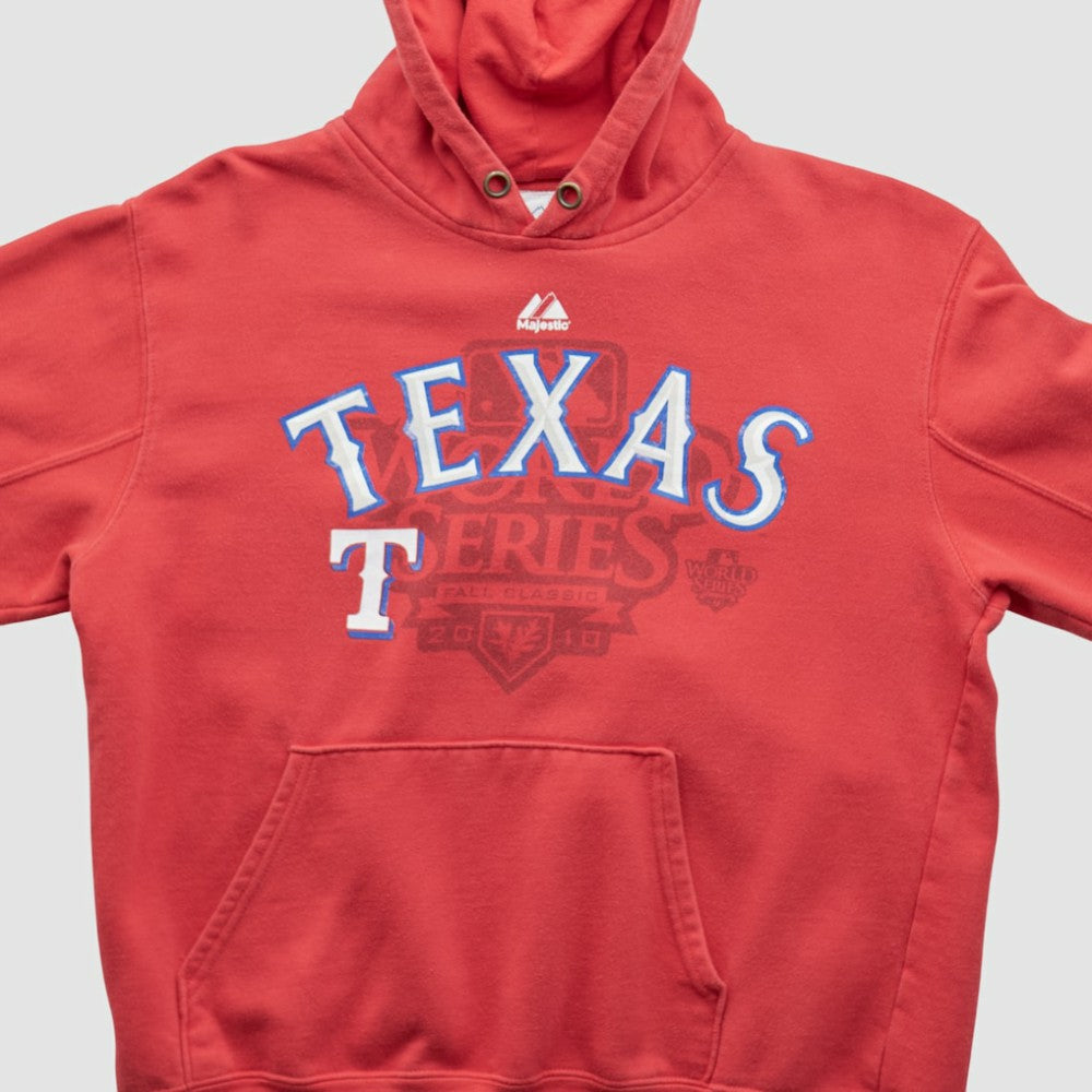 World Series Majestic 2010 Hooded Pullover Sweatshirt - Red - S by Fanatics Real Vintage Pullover
