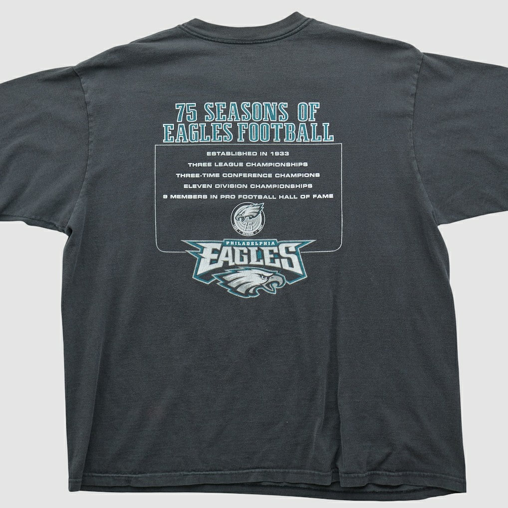 Philadelphia Eagles Reebok 2007 T-shirt Black Vintage