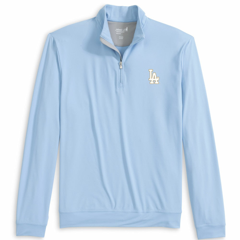 Los Angeles Dodgers johnnie-O 2026 Gold Collection Motion Quarter-Zip Pullover - Light Blue Pullover