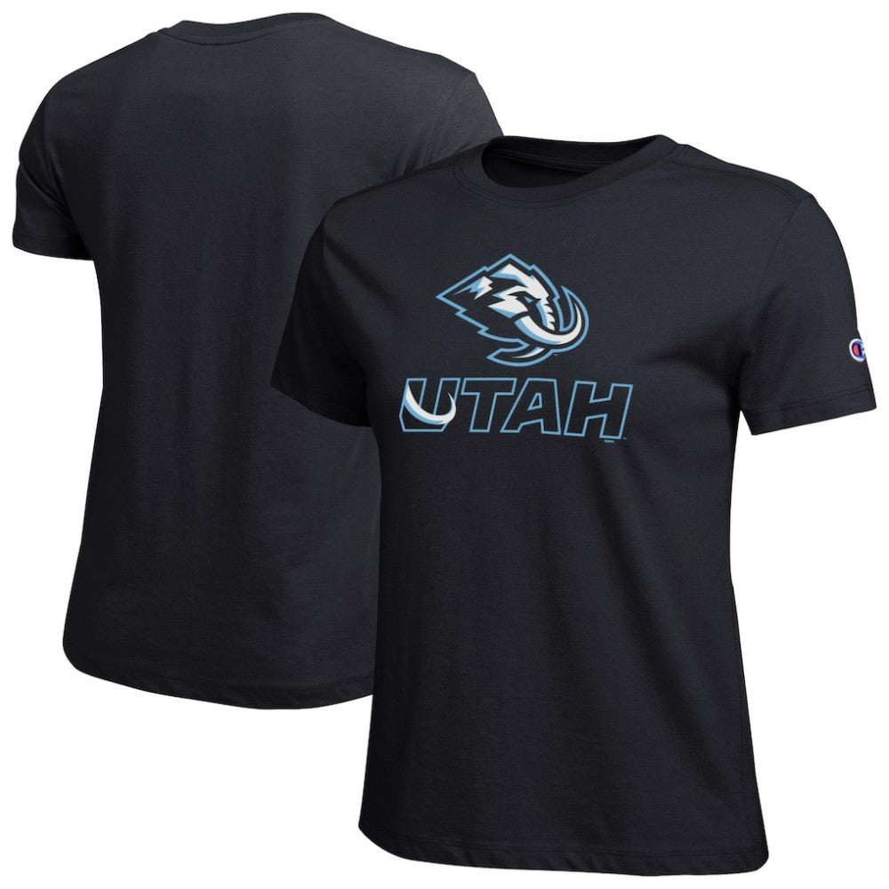 NHL Utah Mammoth Champion Women's Wordmark Lockup T-Shirt - Black