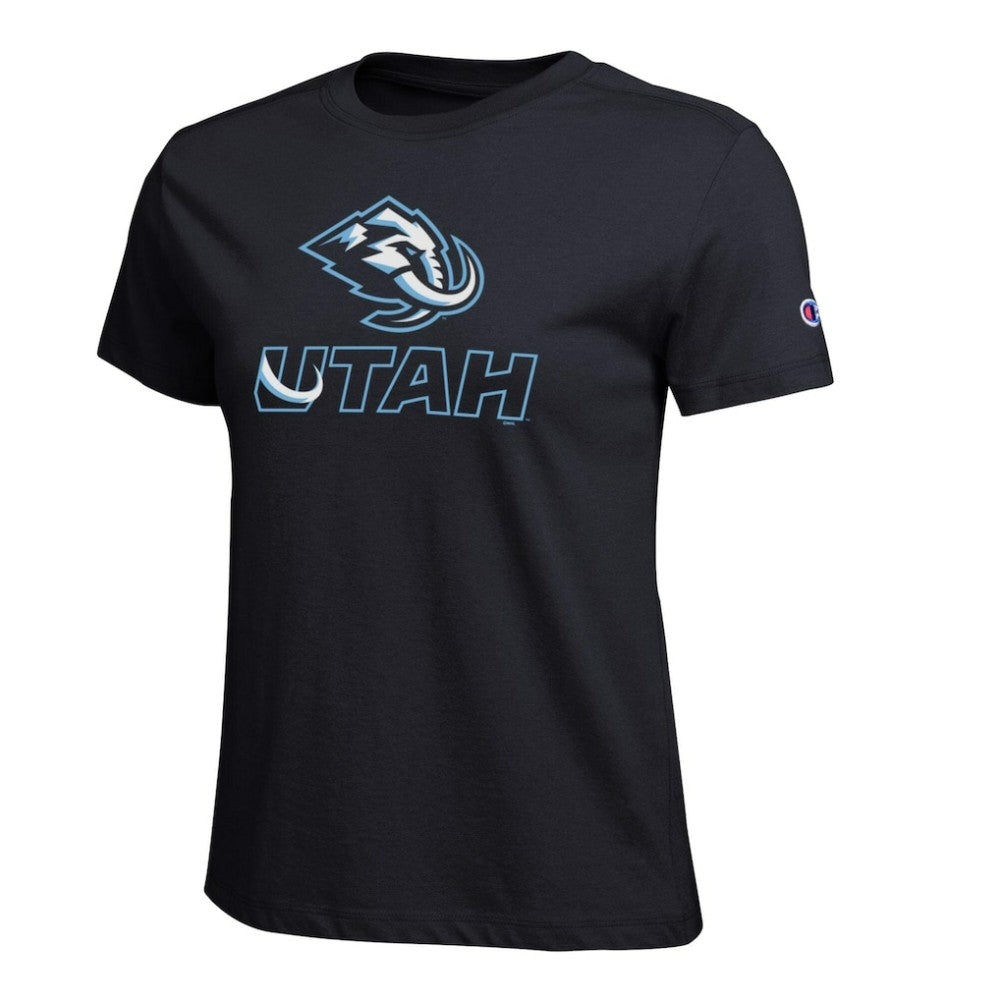 NHL Utah Mammoth Champion Women's Wordmark Lockup T-Shirt - Black
