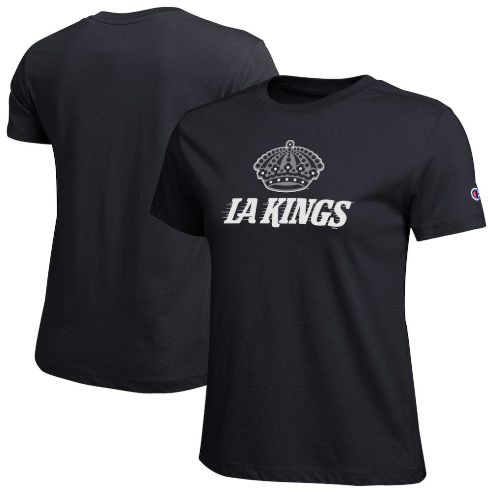 NHL Los Angeles Kings Champion Women's Wordmark Lockup T-Shirt - Black