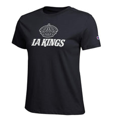 NHL Los Angeles Kings Champion Women's Wordmark Lockup T-Shirt - Black