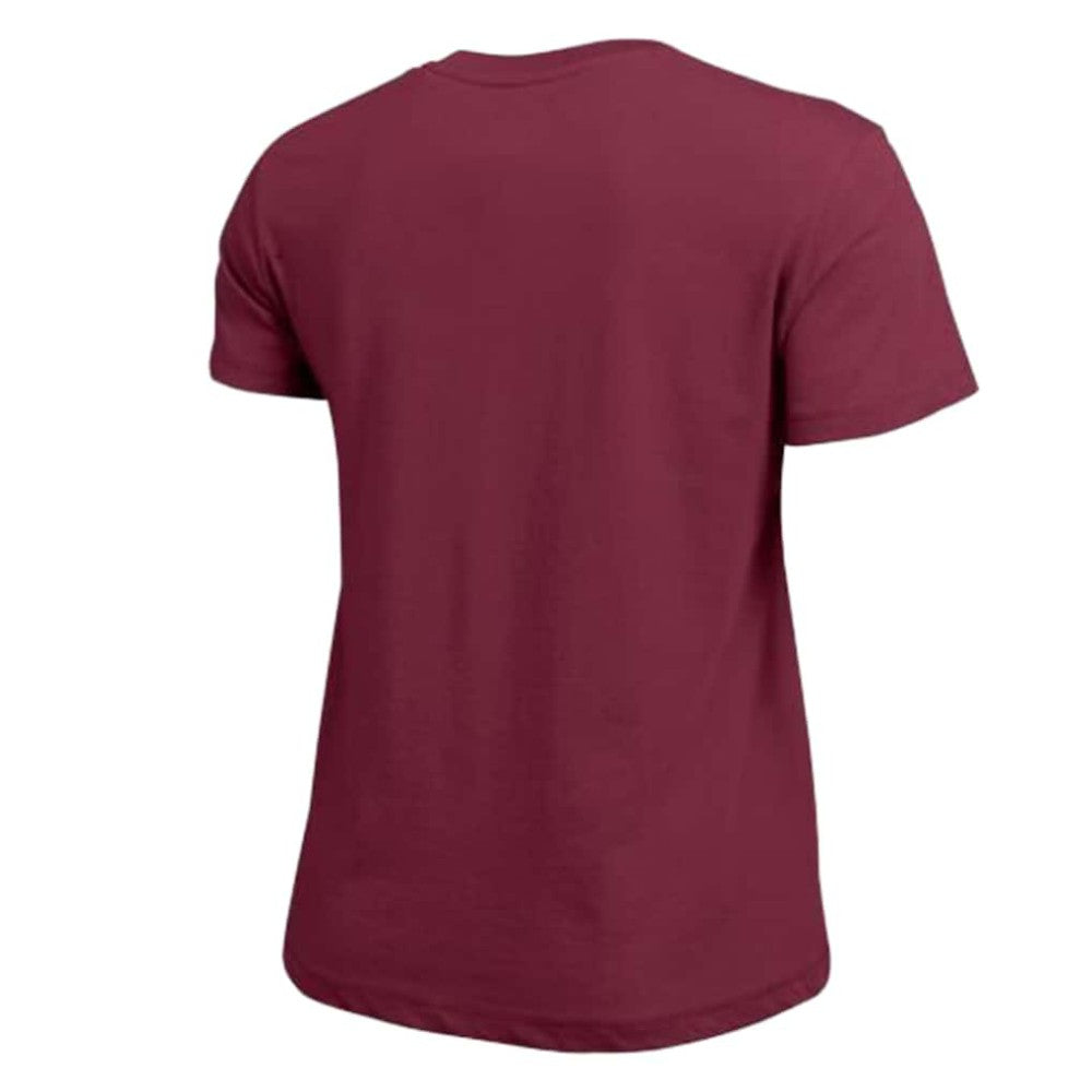NHL Colorado Avalanche Champion Women's Arch Mascot Logo T-Shirt - Burgundy