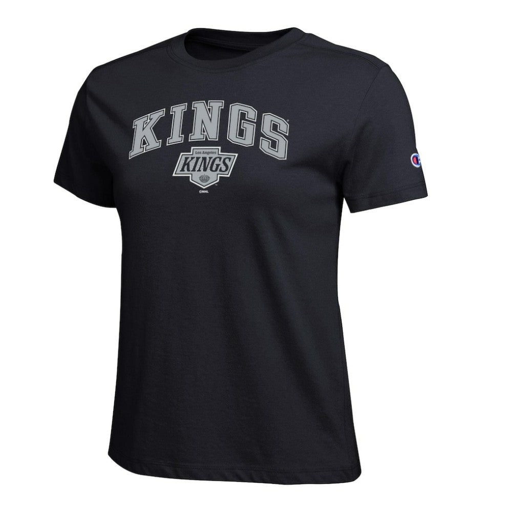 NHL Los Angeles Kings Champion Women's Arch Mascot Logo T-Shirt - Black