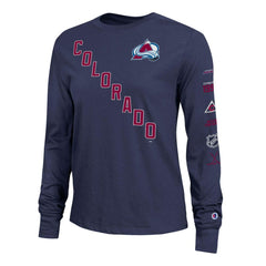 NHL Colorado Avalanche Champion Women's 2-Hit Long Sleeve T-Shirt - Navy