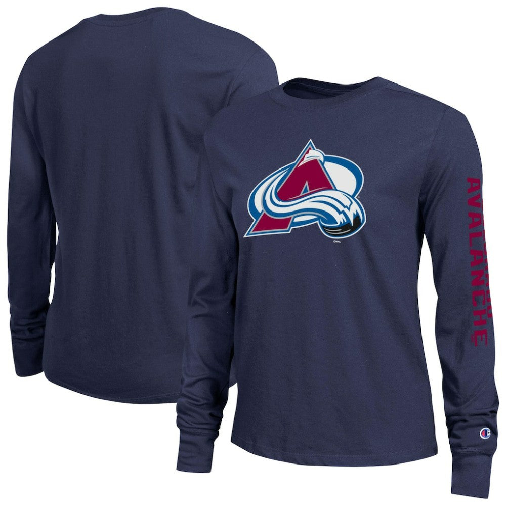 NHL Colorado Avalanche Champion Women's 2-Hit Long Sleeve T-Shirt - Blue