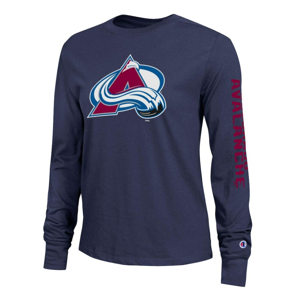 NHL Colorado Avalanche Champion Women's 2-Hit Long Sleeve T-Shirt - Blue