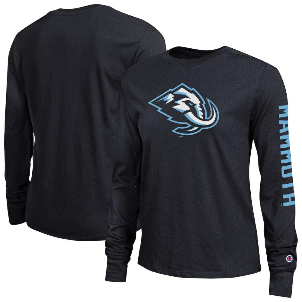 NHL Utah Mammoth Champion Women's 2-Hit Long Sleeve T-Shirt - Black