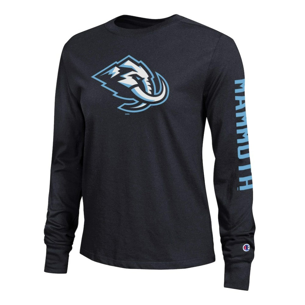 NHL Utah Mammoth Champion Women's 2-Hit Long Sleeve T-Shirt - Black