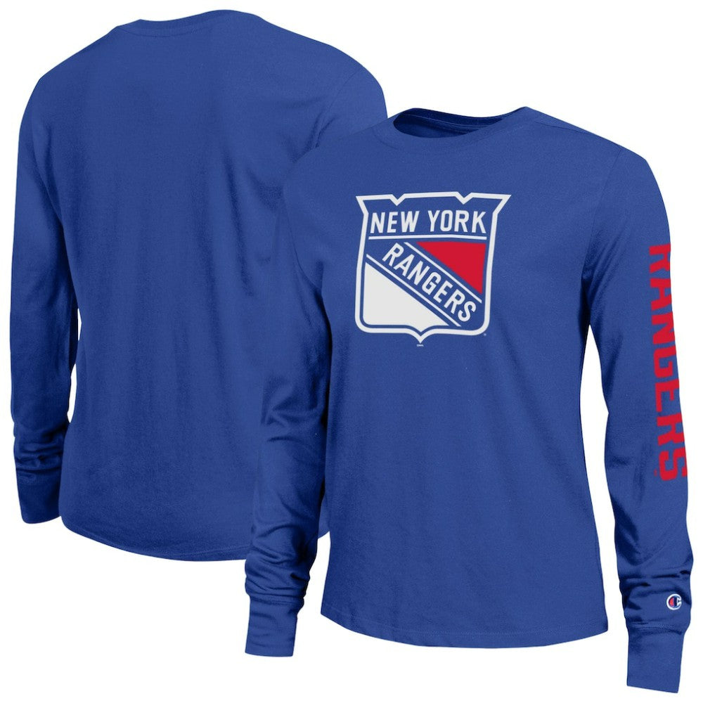 NHL New York Rangers Champion Women's 2-Hit Long Sleeve T-Shirt - Royal