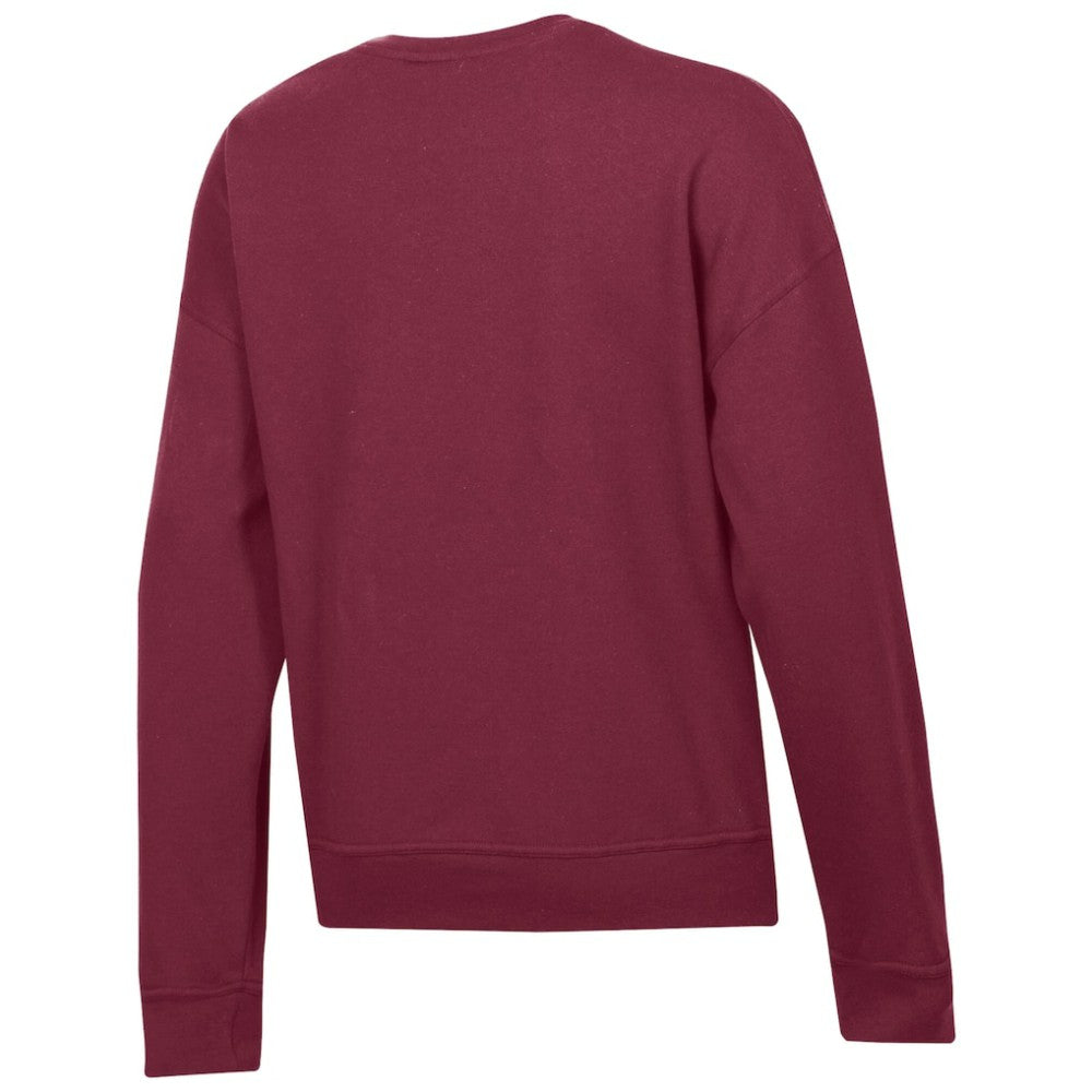 NHL Colorado Avalanche Champion Women's Wordmark Lockup Powerblend Sweatshirt - Burgundy